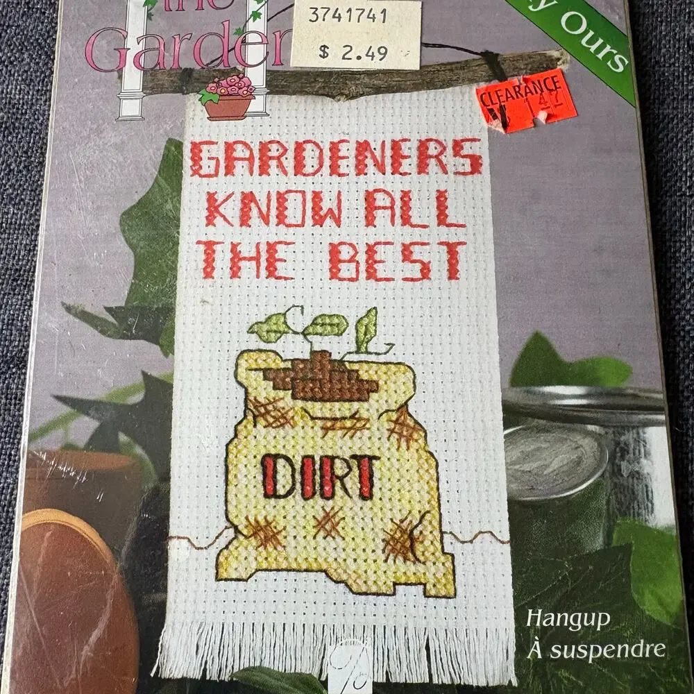 In The Garden Vintage Counted Cross Stitch Kit by Designs For The Needle - 1996